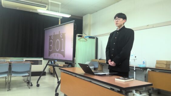 ビブリオバトルのリハーサルの様子