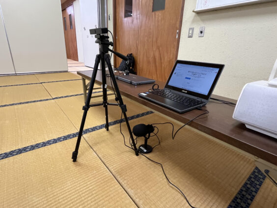 オンラインレッスンの様子（PC画面越しの指導）